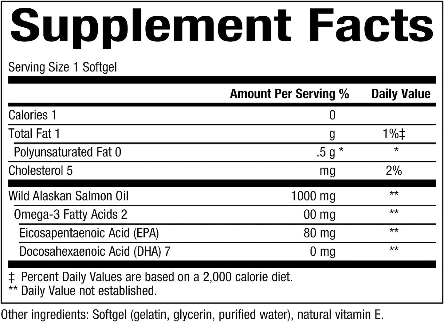 Natural Factors, Wild Alaskan Salmon Oil Provides Omega-3, EPA, DHA & Vitamin D, Supports Brain & Heart Health, 180 Count