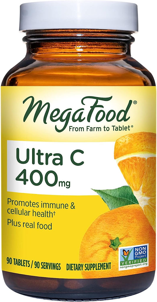 MegaFood Ultra C-400 mg - Immune Support Supplement 90 Tabs