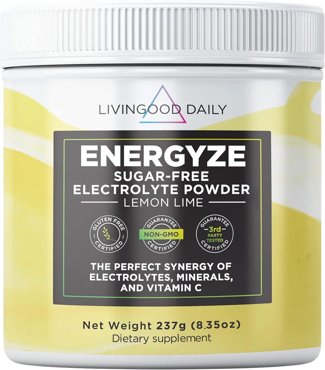 Livingood Daily Electrolytes Powder No Sugar -8.35oz