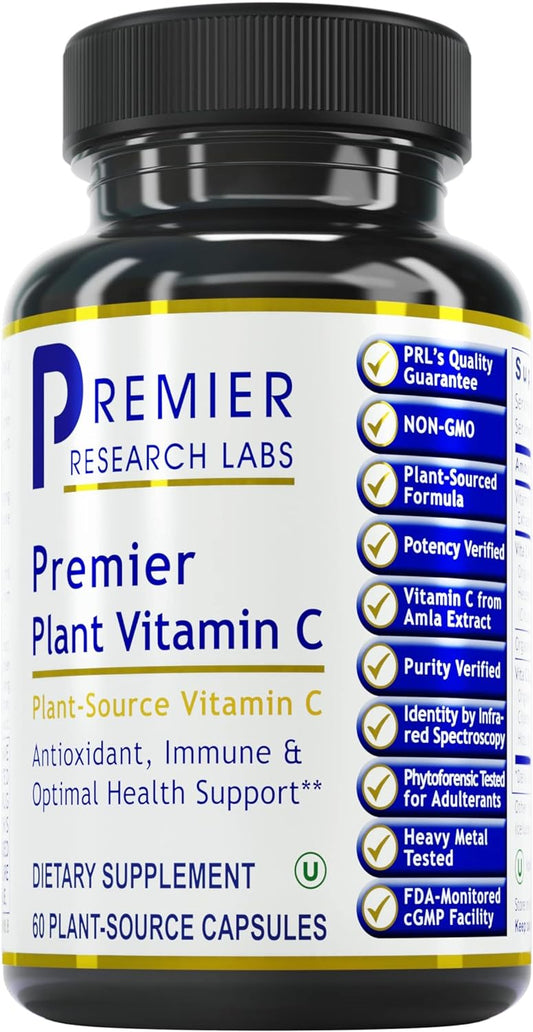 Premier Research Labs Vitamin C Supplement - 60 Vegetarian Capsules