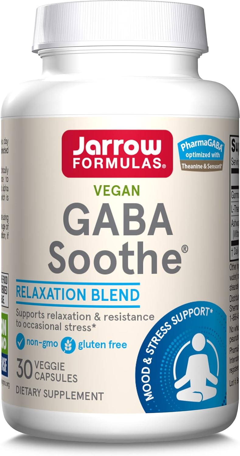 Jarrow Formulas GABA Soothe 30 Veggie Caps