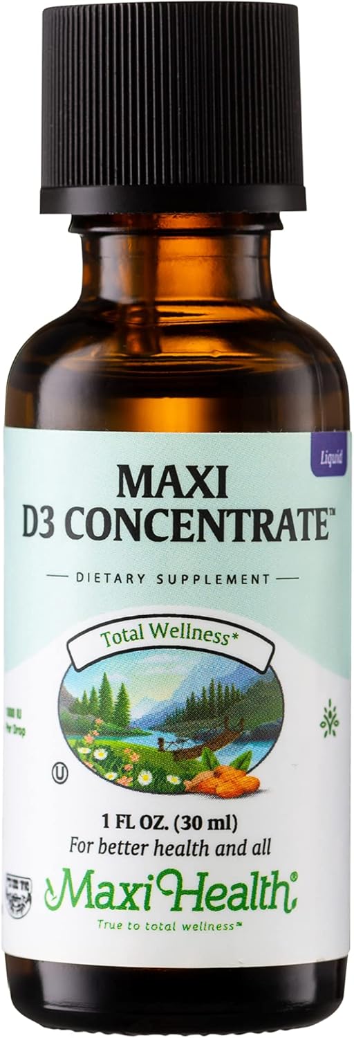 Maxi Health Vitamin D3 Concentrate - 1000 IU Per Drop 1 fl oz