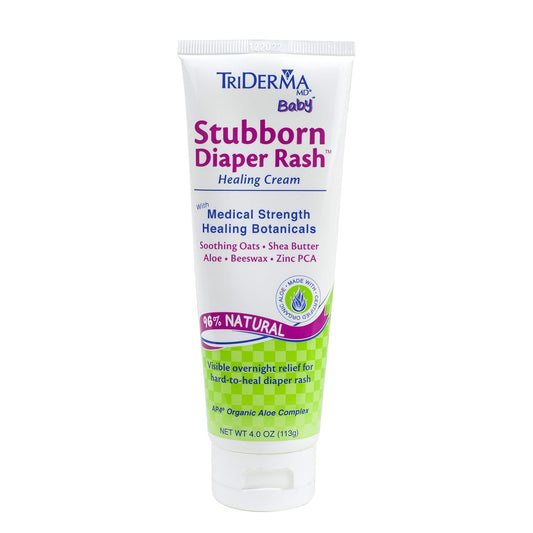 TriDerma MD Baby Stubborn Diaper Rash Relief Cream, 4 oz