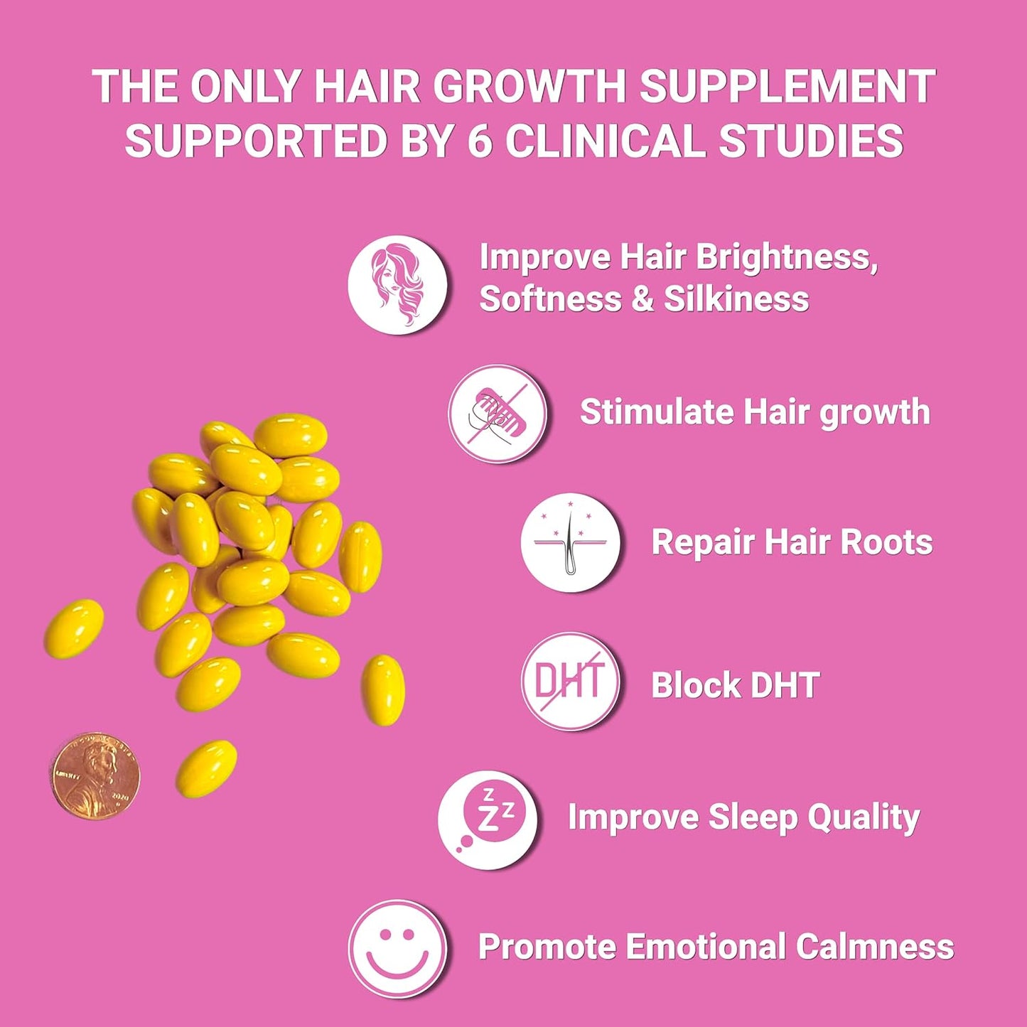 UpNourish Hair Growth Vitamins for Women 90 ct