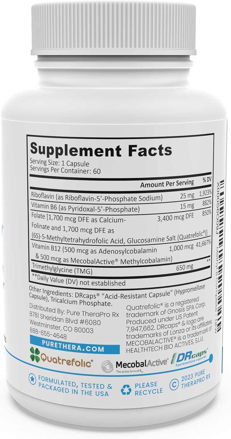 Pure Therapro Rx Methyl B Complete - 60 Vegetable Capsules