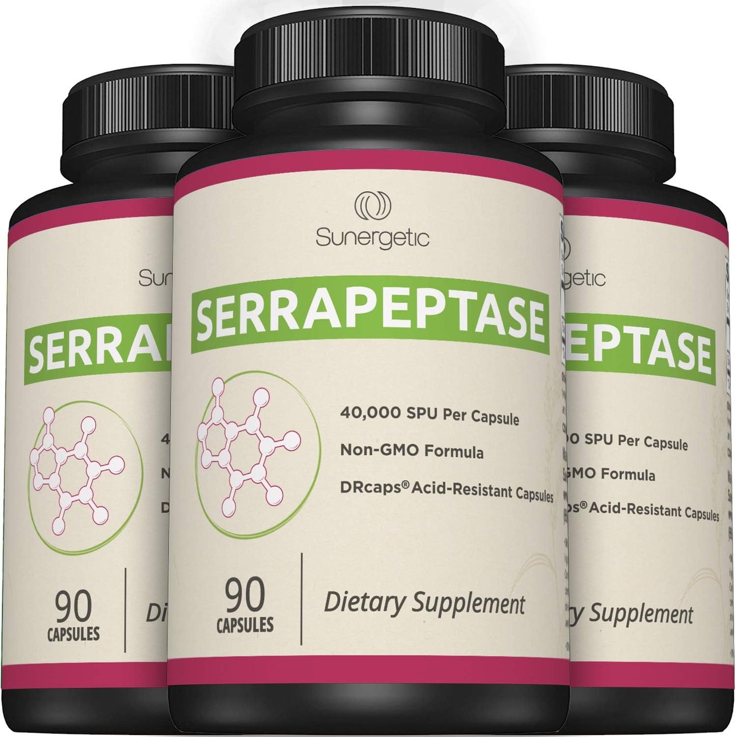 Premium Serrapeptase Enzyme Supplement –90 capsules