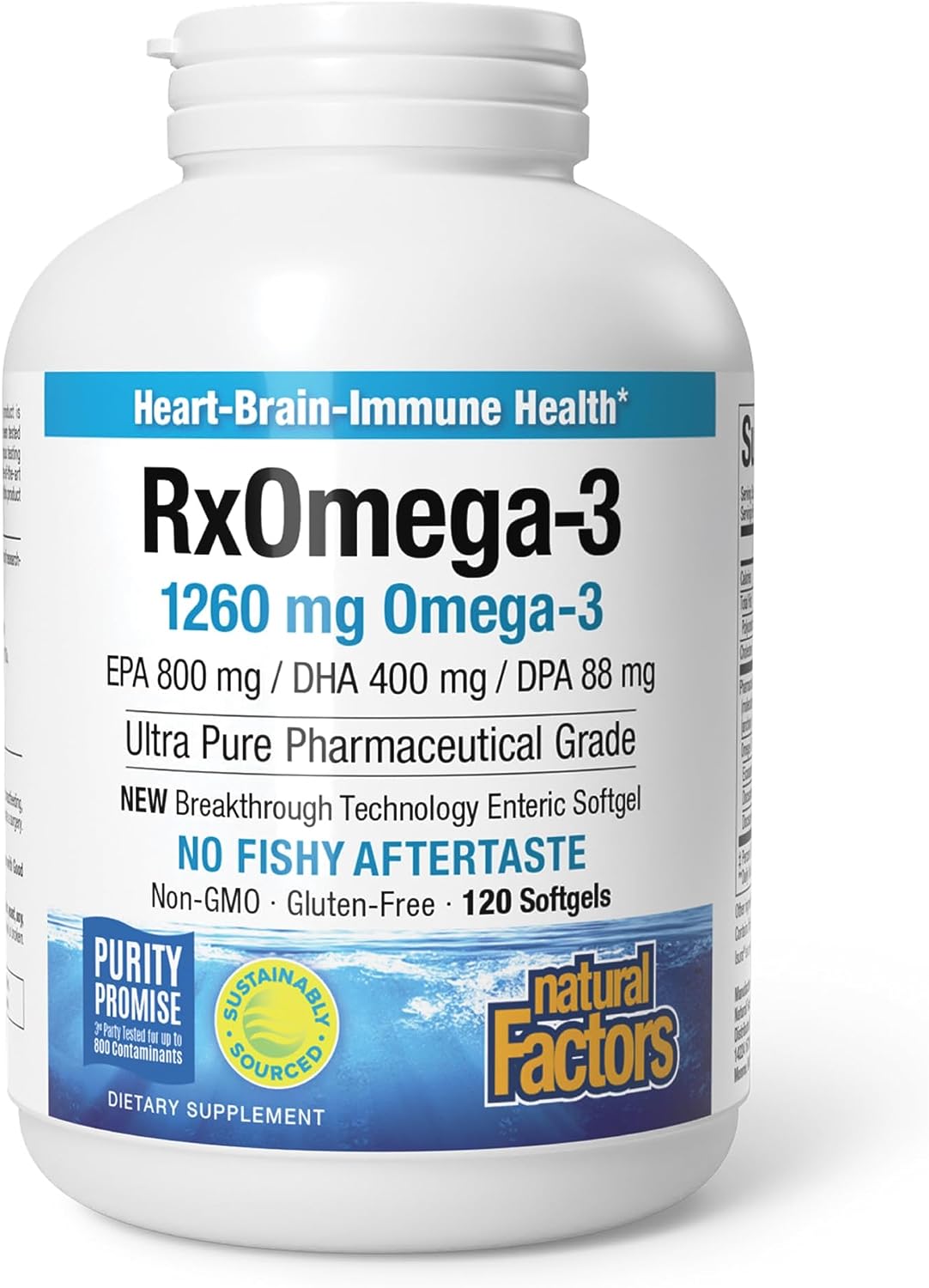 RxOmega-3 by Natural Factors, Natural Support 120 count