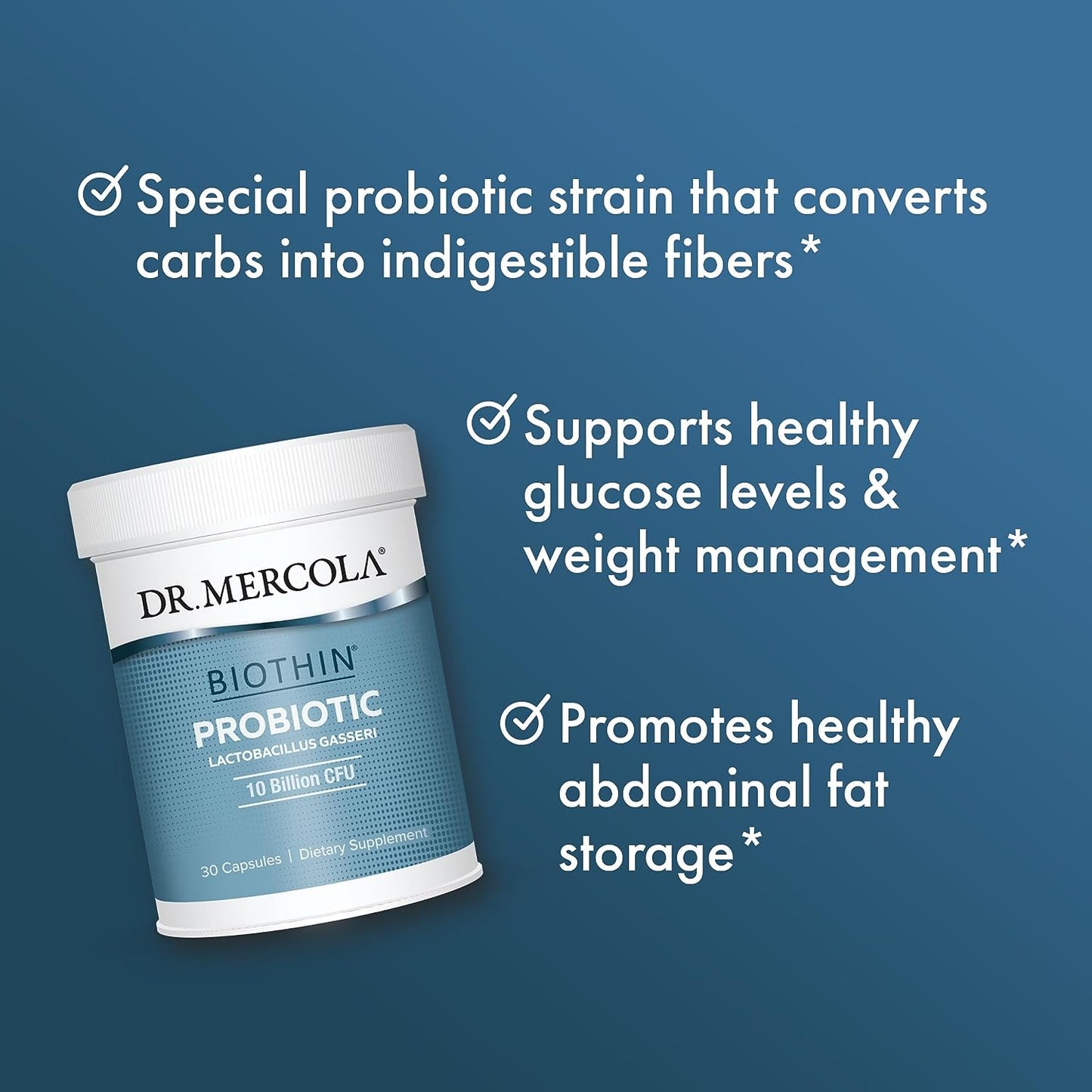 Dr. Mercola Biothin Probiotic 30 Capsules