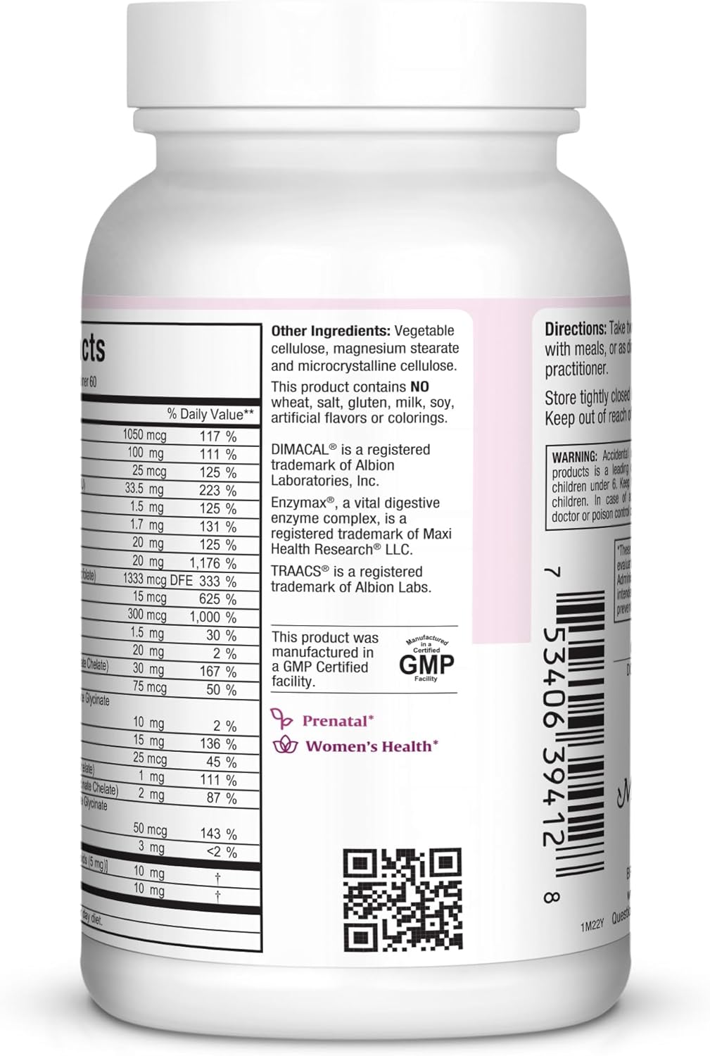 Maxi Small Prenatal Capsules with Methyl Folate 120 ct