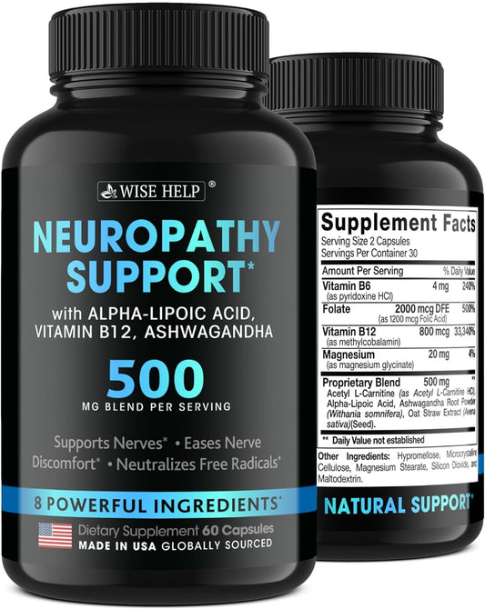 Neuropathy Support Natural Nerve Discomfort Relief- 60 Caps