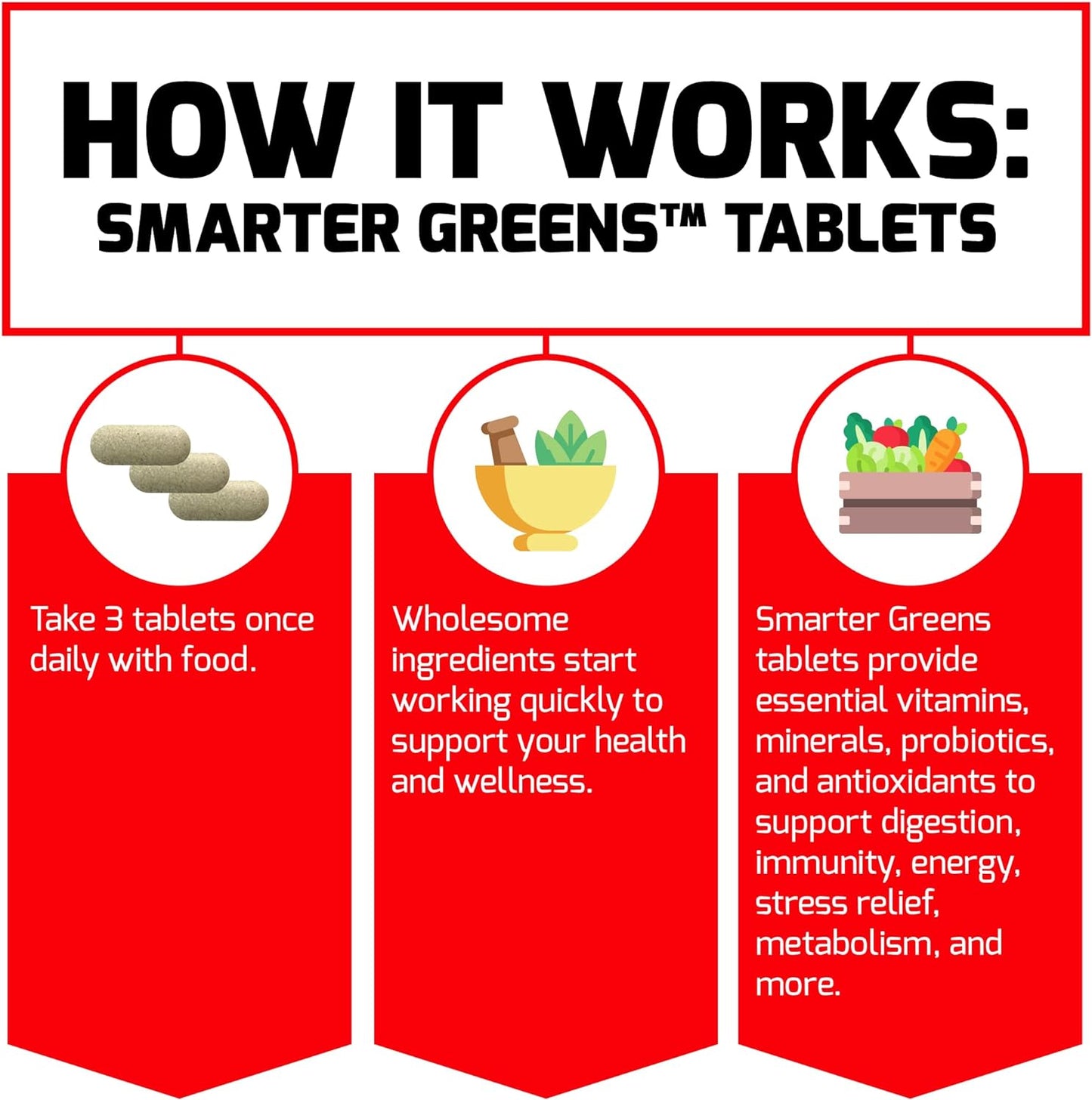 FORCE FACTOR Smarter Greens Tablets, 90 Tabltes