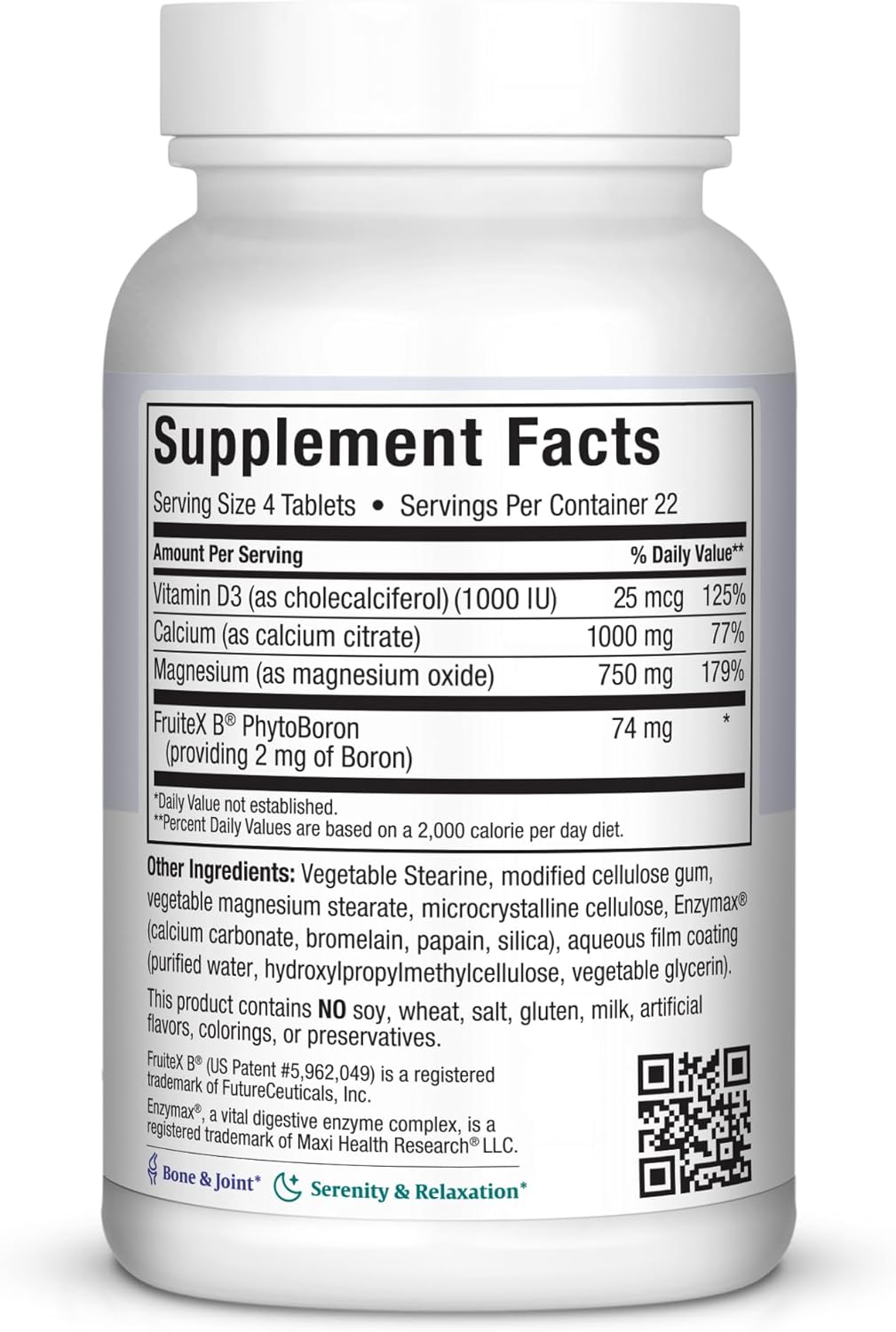 Maxi Health Calcium Magnesium Supplement with Vitamin D3 90 Tablets