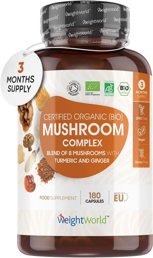 Organic Mushroom Complex 8-180 Capsules