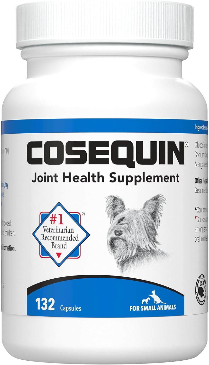 Nutramax Cosequin Joint Health Supplement for Cats and Small Dogs - With Glucosamine and Chondroitin, 132 Capsules