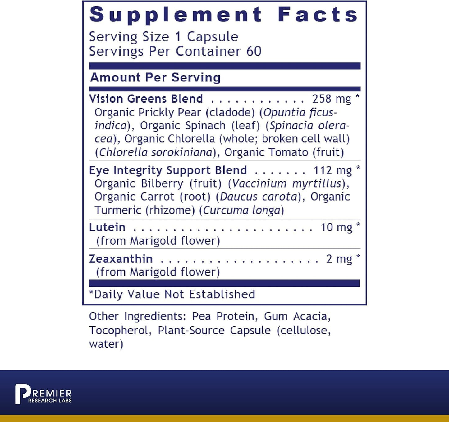 Premier Research Labs OcuVen - Lutein and Zeaxanthin Supplement - 60 Vegetarian Capsules