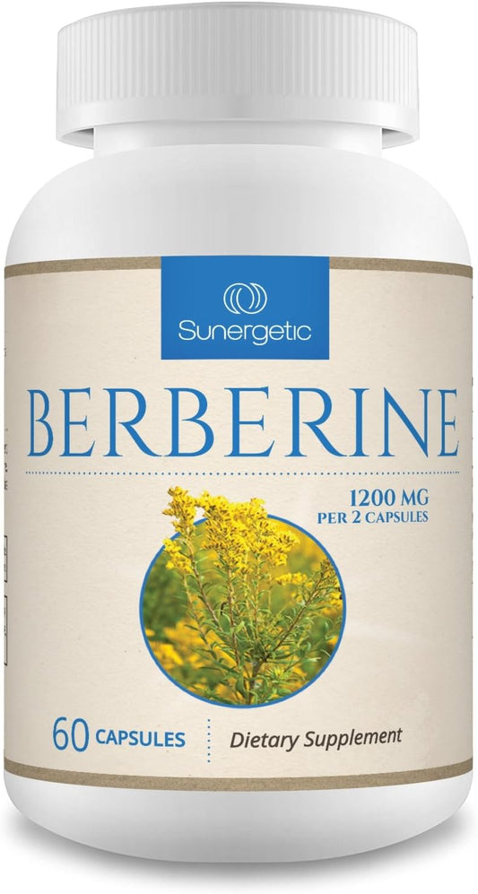 Sunergetic Premium Berberine Supplement -60 capsules