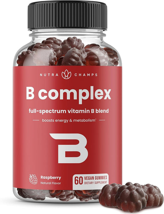 Vitamin B Complex Gummies | Vitamin B Gummies for Women, Men & Kids | 60 count