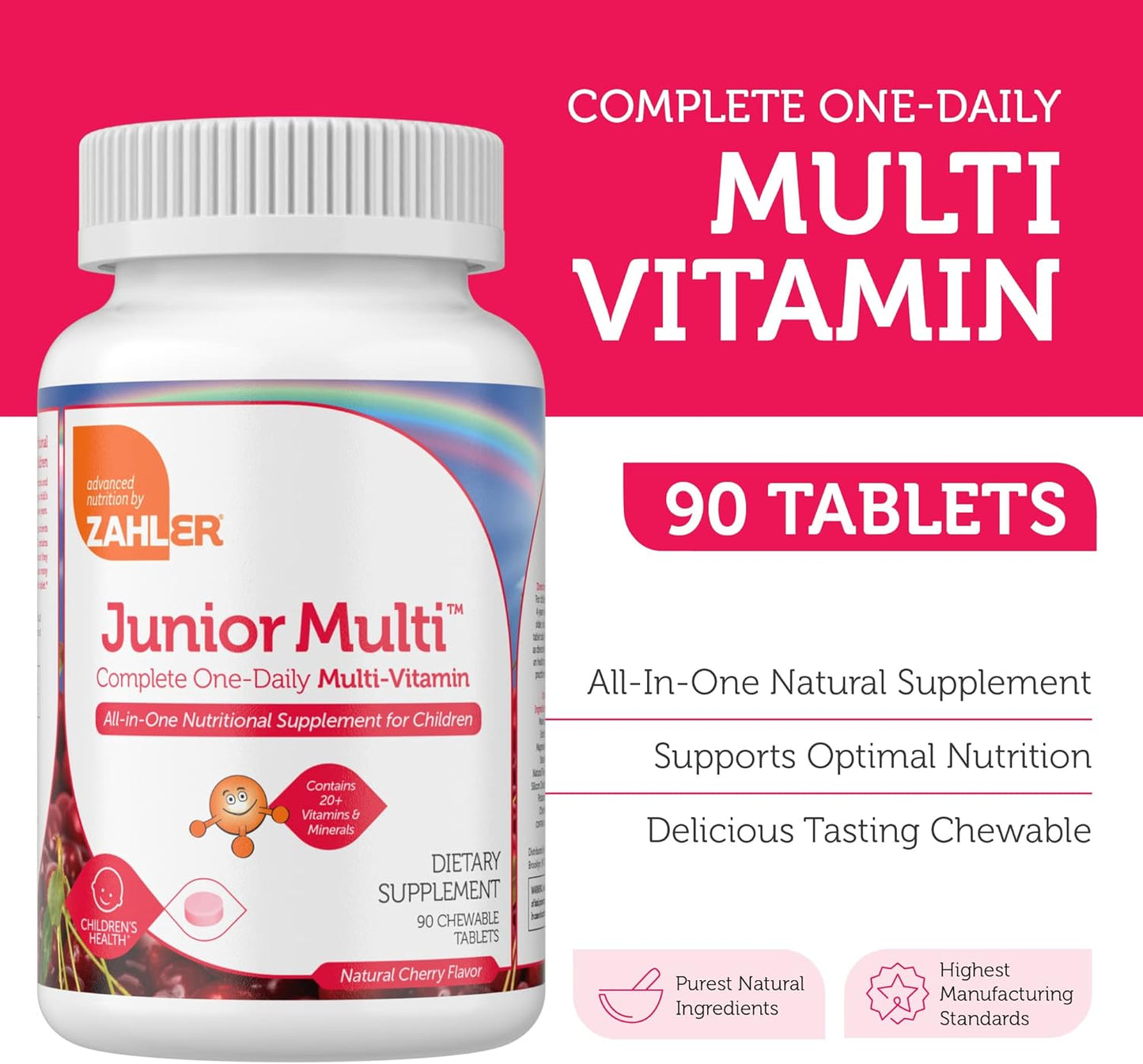 Zahler Kids Multivitamin Chewable Vitamin Tablet - 90 count