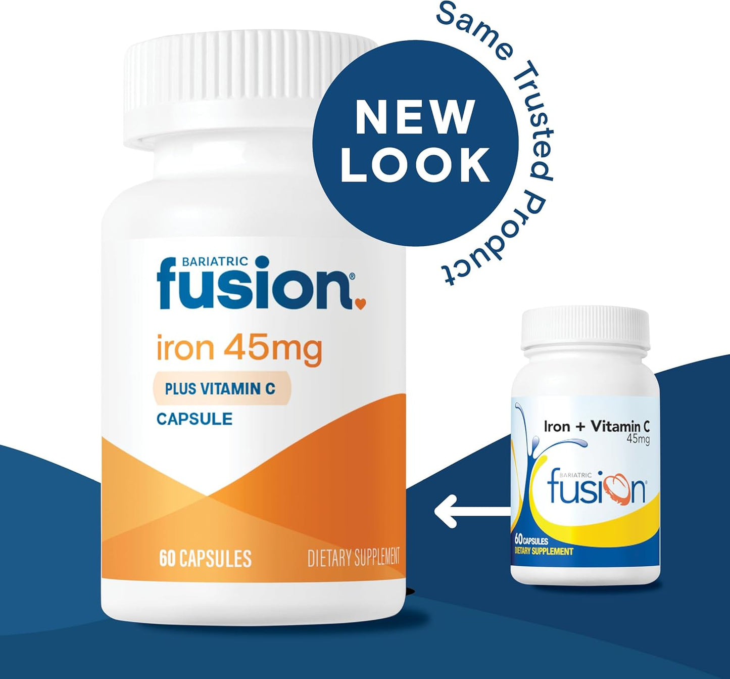 Bariatric Fusion Iron Supplement 45mg with Vitamin C -  60 Count