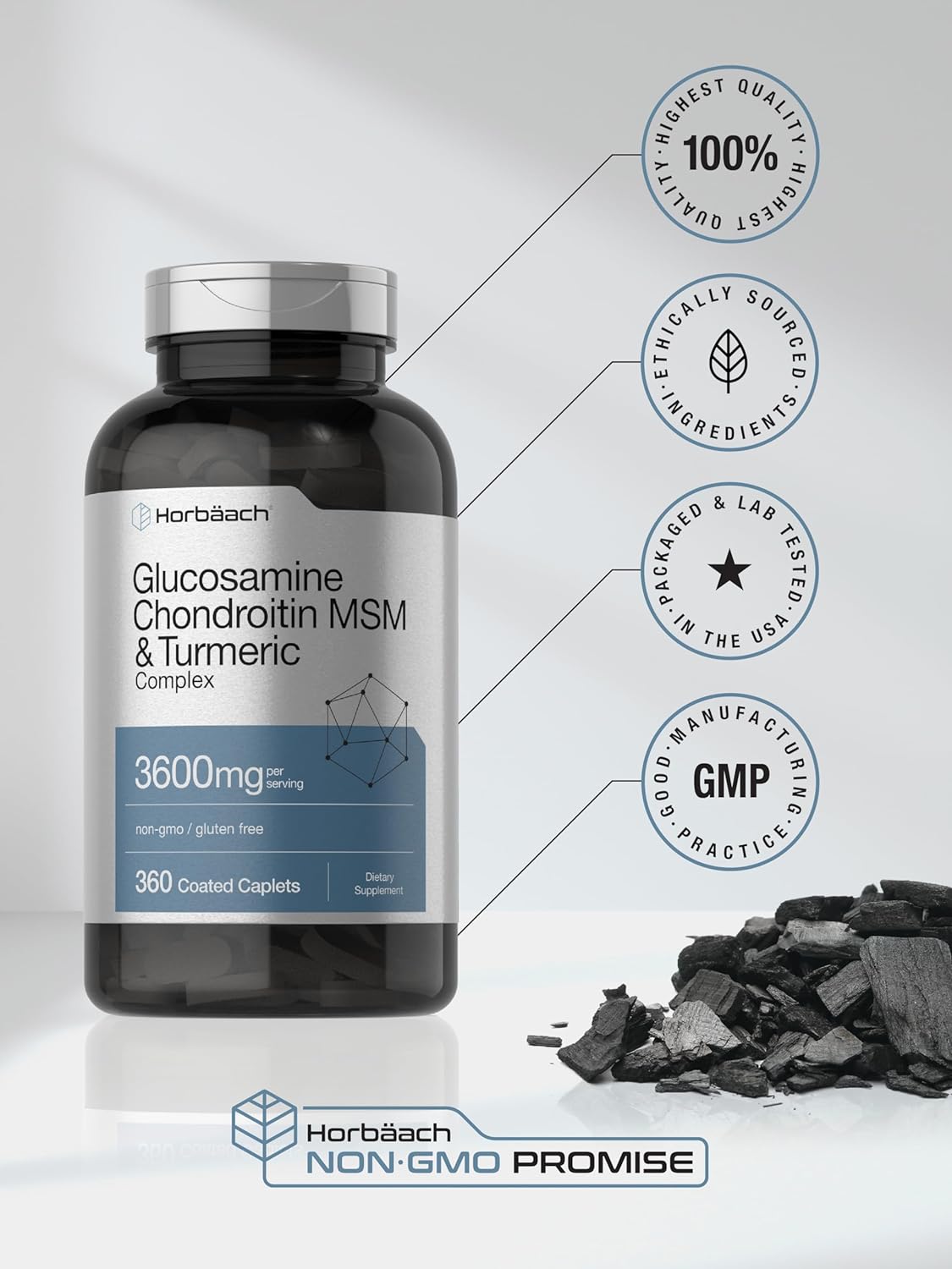 Glucosamine Chondroitin MSM  & Turmeric 360 Caplets