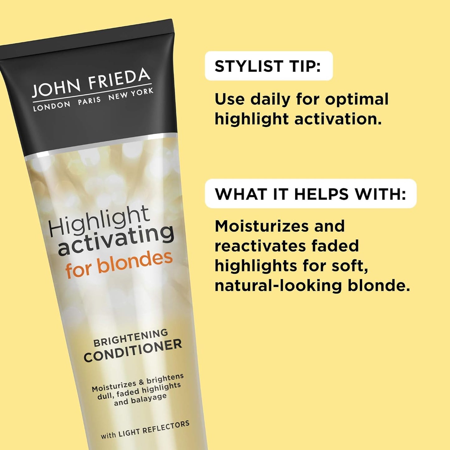 John Frieda Sheer Blonde Brightening Hair Conditioner, Helps Nourish