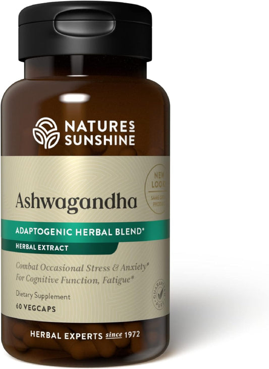 Nature's Sunshine Ashwagandha, 60 VegCaps