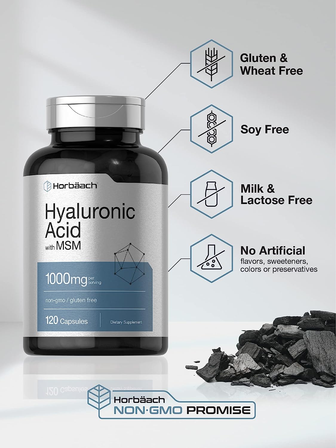 Hyaluronic Acid with MSM 120 Capsules