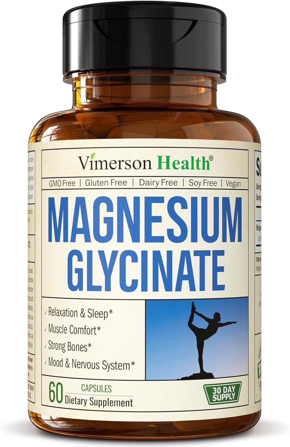 Magnesium Glycinate 200mg 60  Capsules