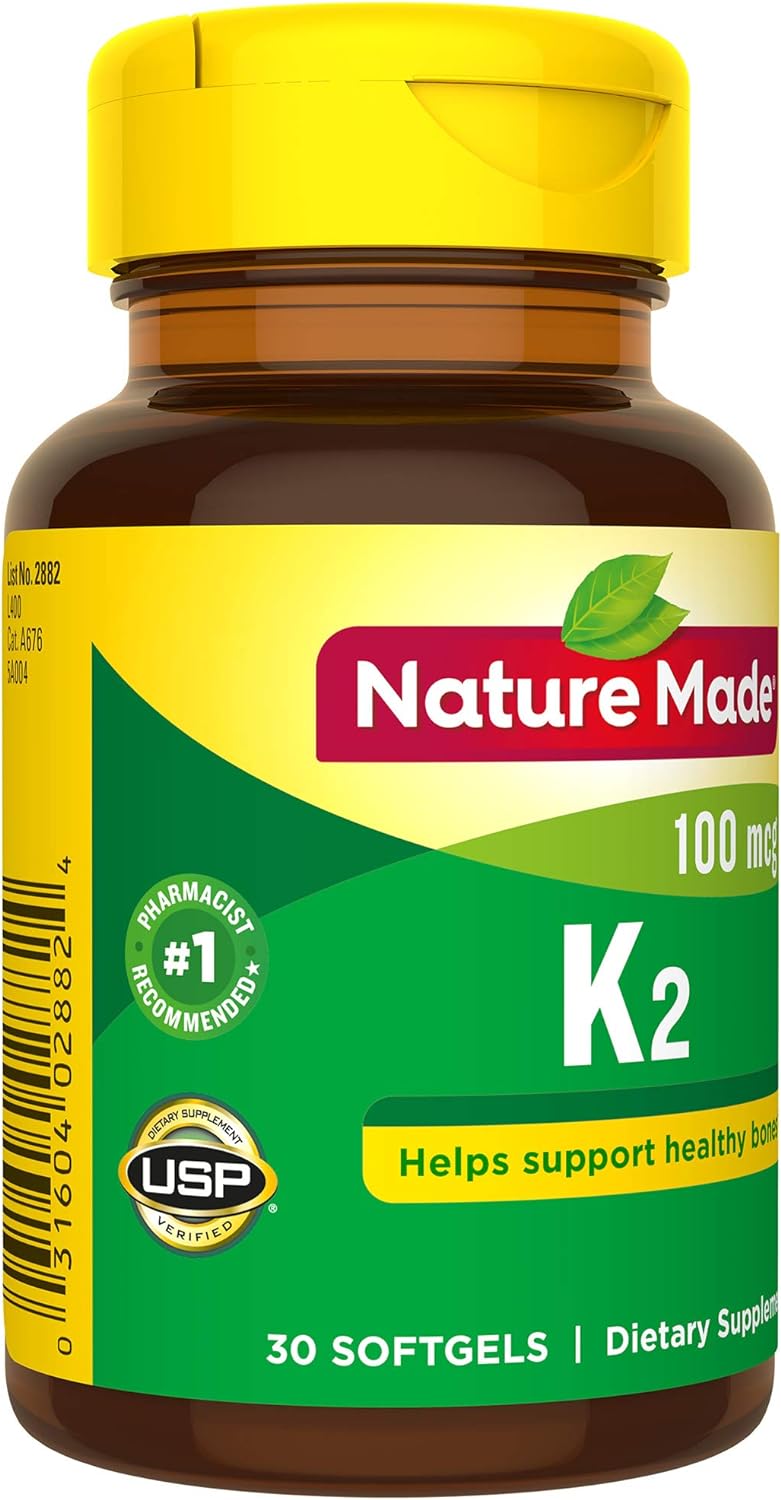 Nature Made Vitamin K2 100 mcg, Healthy Bone  30 Softgels