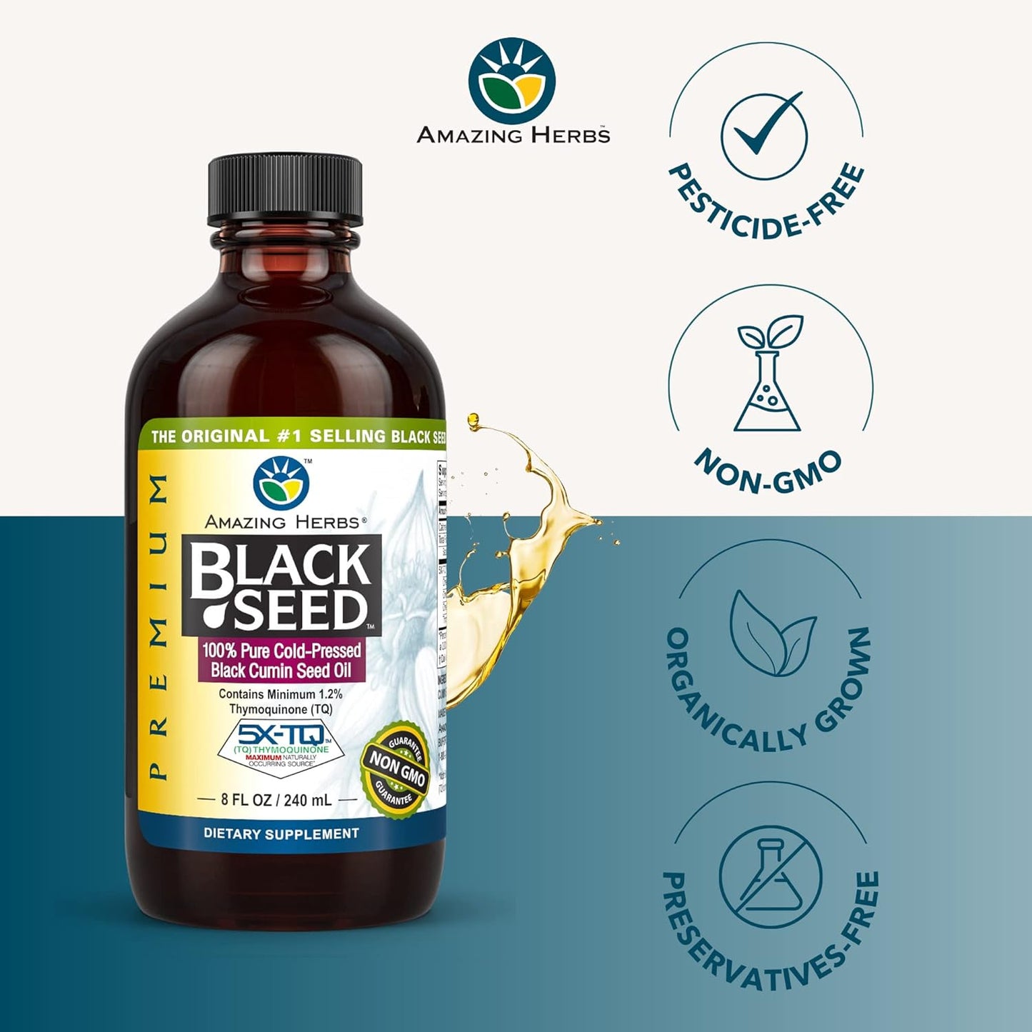 Amazing Herbs Premium Black Seed Oil