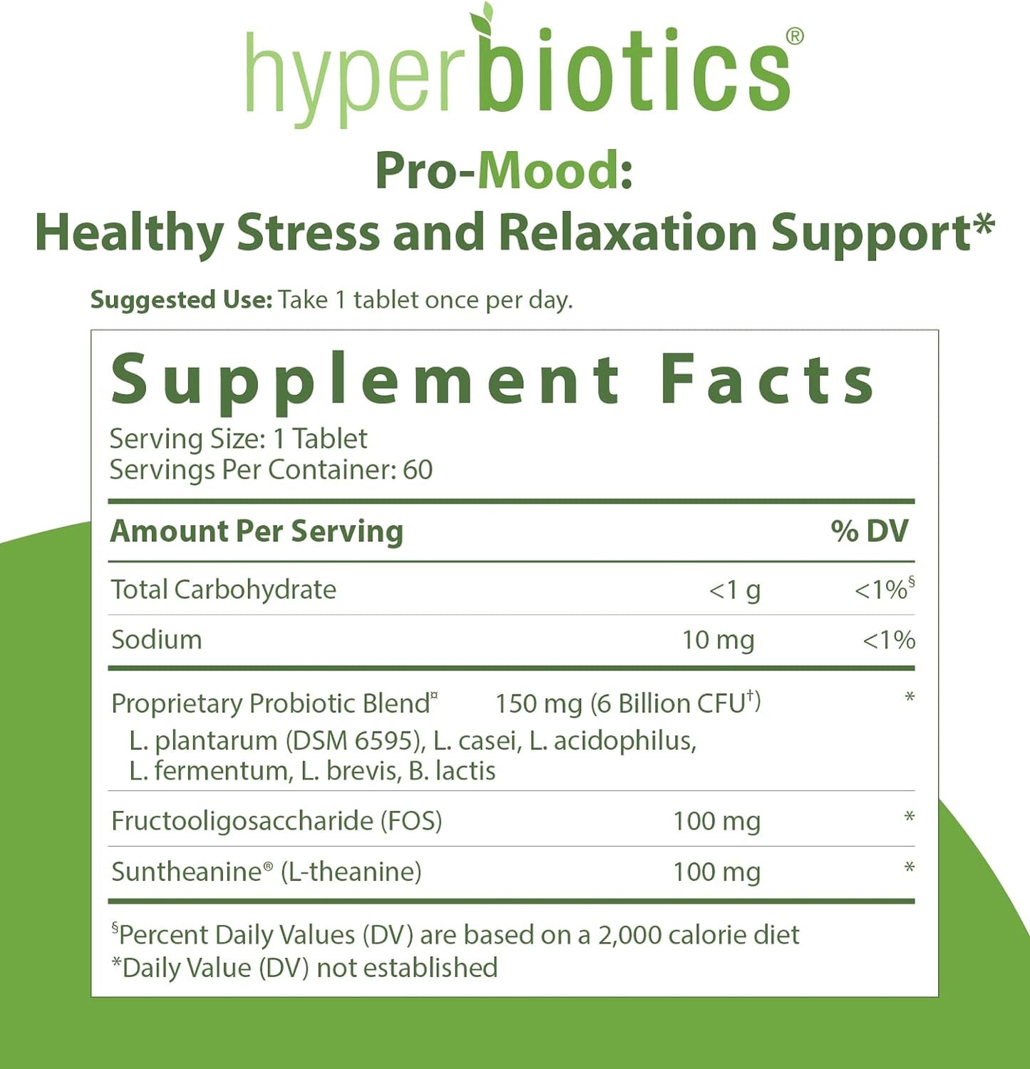 Hyperbiotics Pro Mood, Gut-Brain  60 count