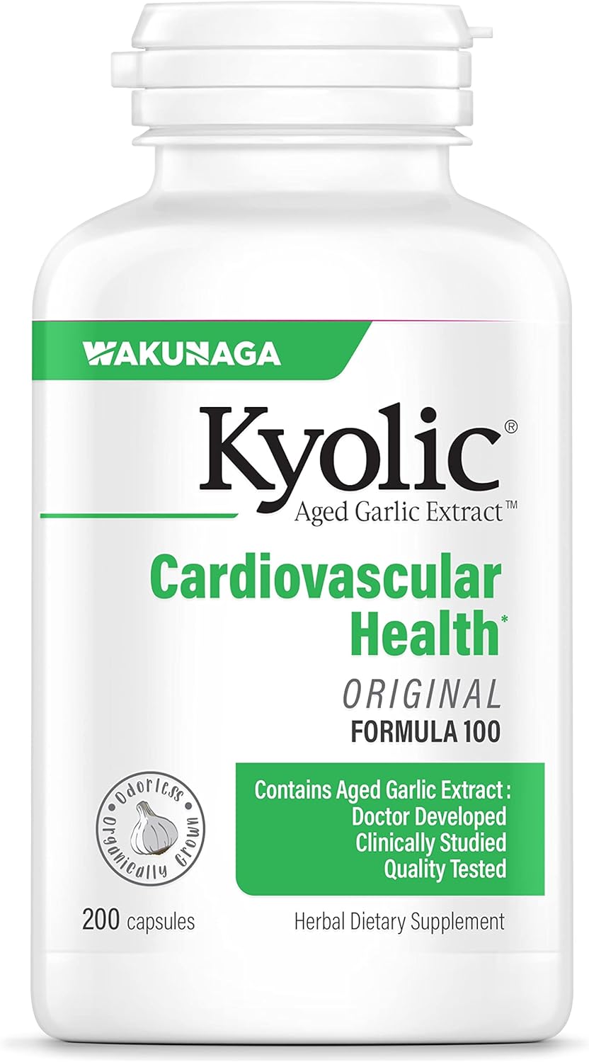 Kyolic Aged Garlic Extract 100, Original Cardiovascular, 200 Capsules