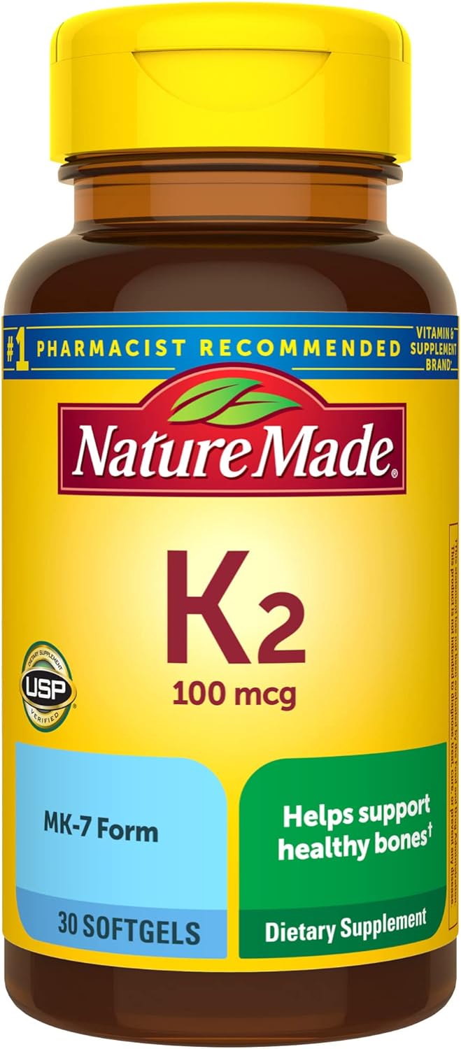 Nature Made Vitamin K2 100 mcg, Healthy Bone  30 Softgels