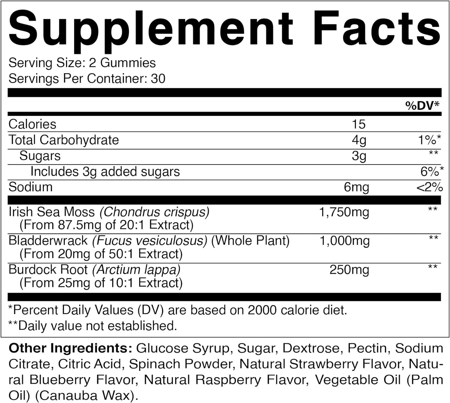 Vitamatic Irish Sea Moss  - 60 Vegan Gummies