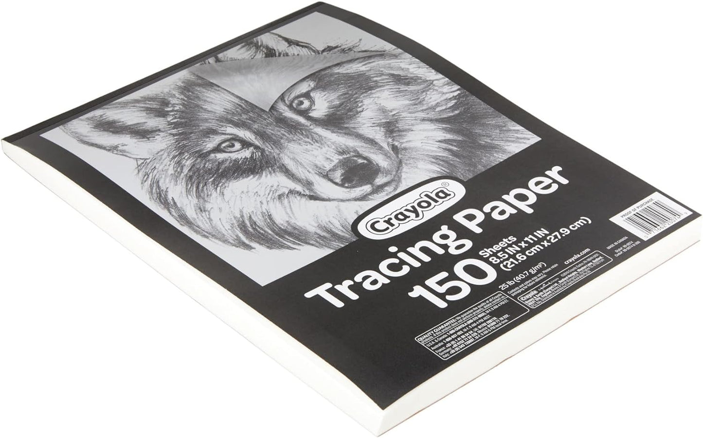 Crayola Tracing Paper 8 1/2” X 11”,  Tracing Pads, 150 Sheets