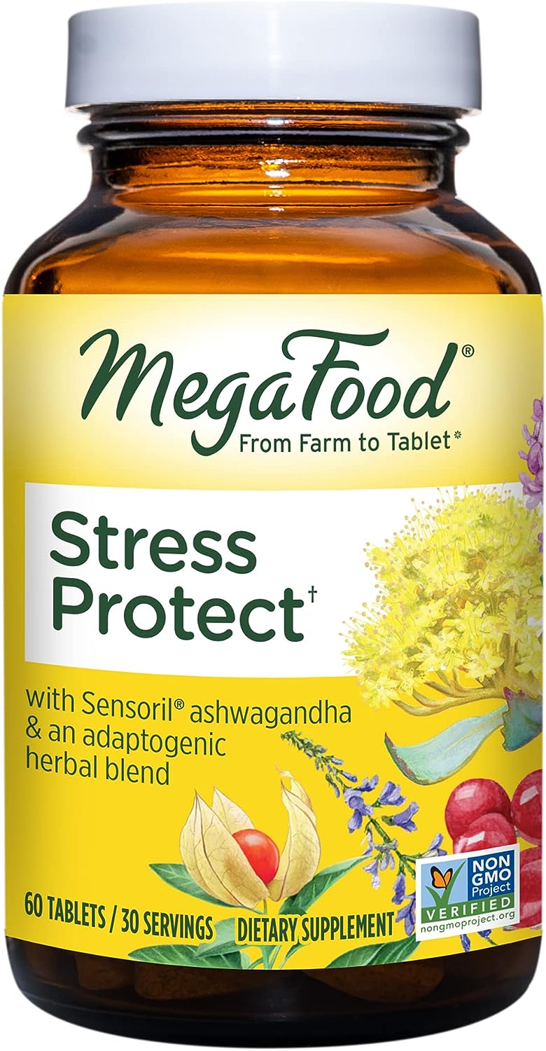 MegaFood Stress Protect with Ashwagandha & Herb Blend 60 Tabs