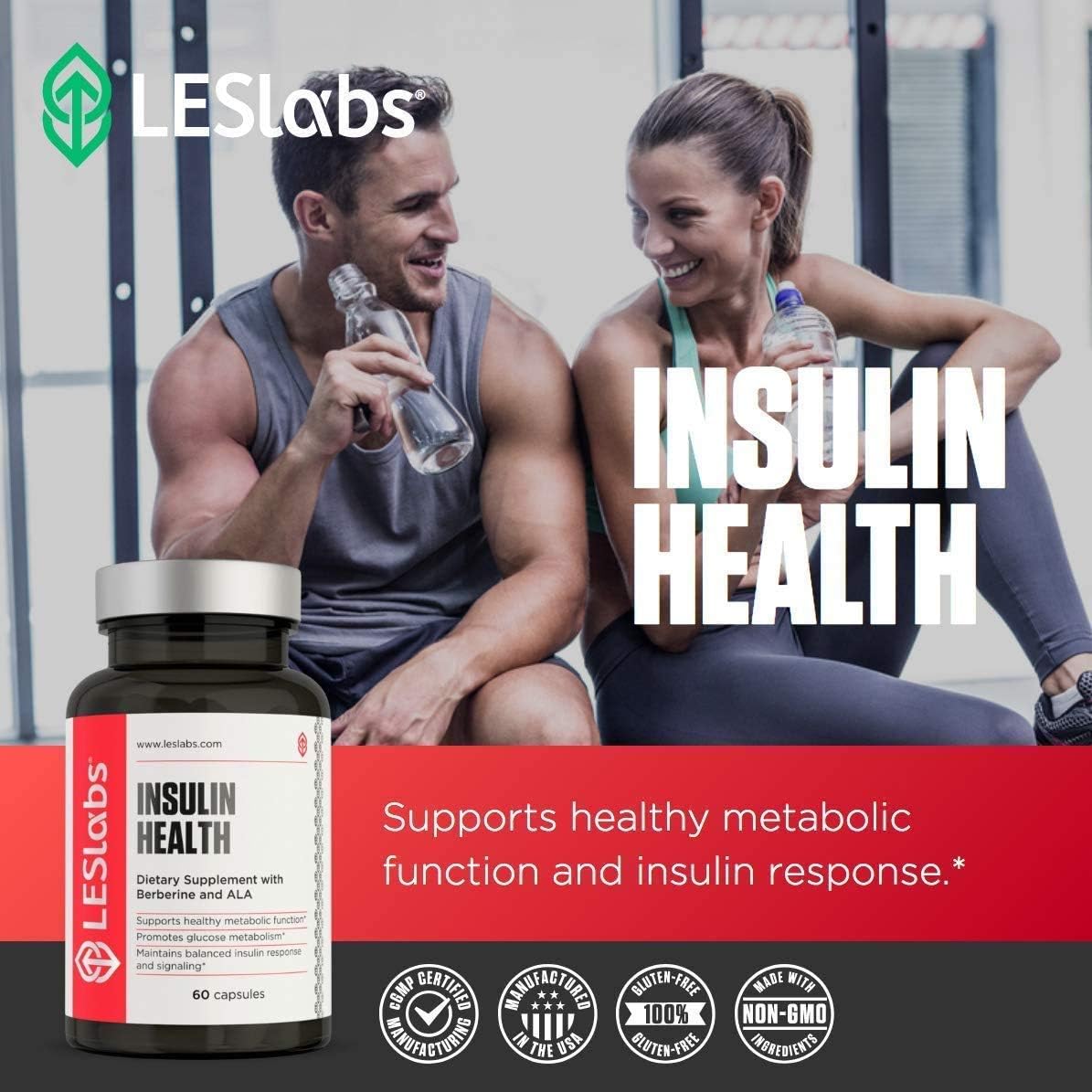 LES Labs Insulin Health – Metabolic Health and Support, 60 Capsules