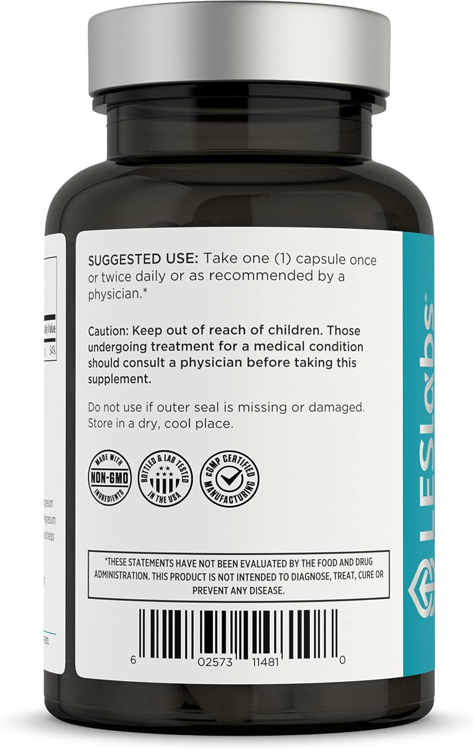 LES Labs Magnesium Citrate – Stress Relief, Restful Sleep 120 Capsules