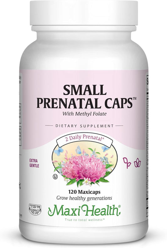 Maxi Small Prenatal Capsules with Methyl Folate 120 ct