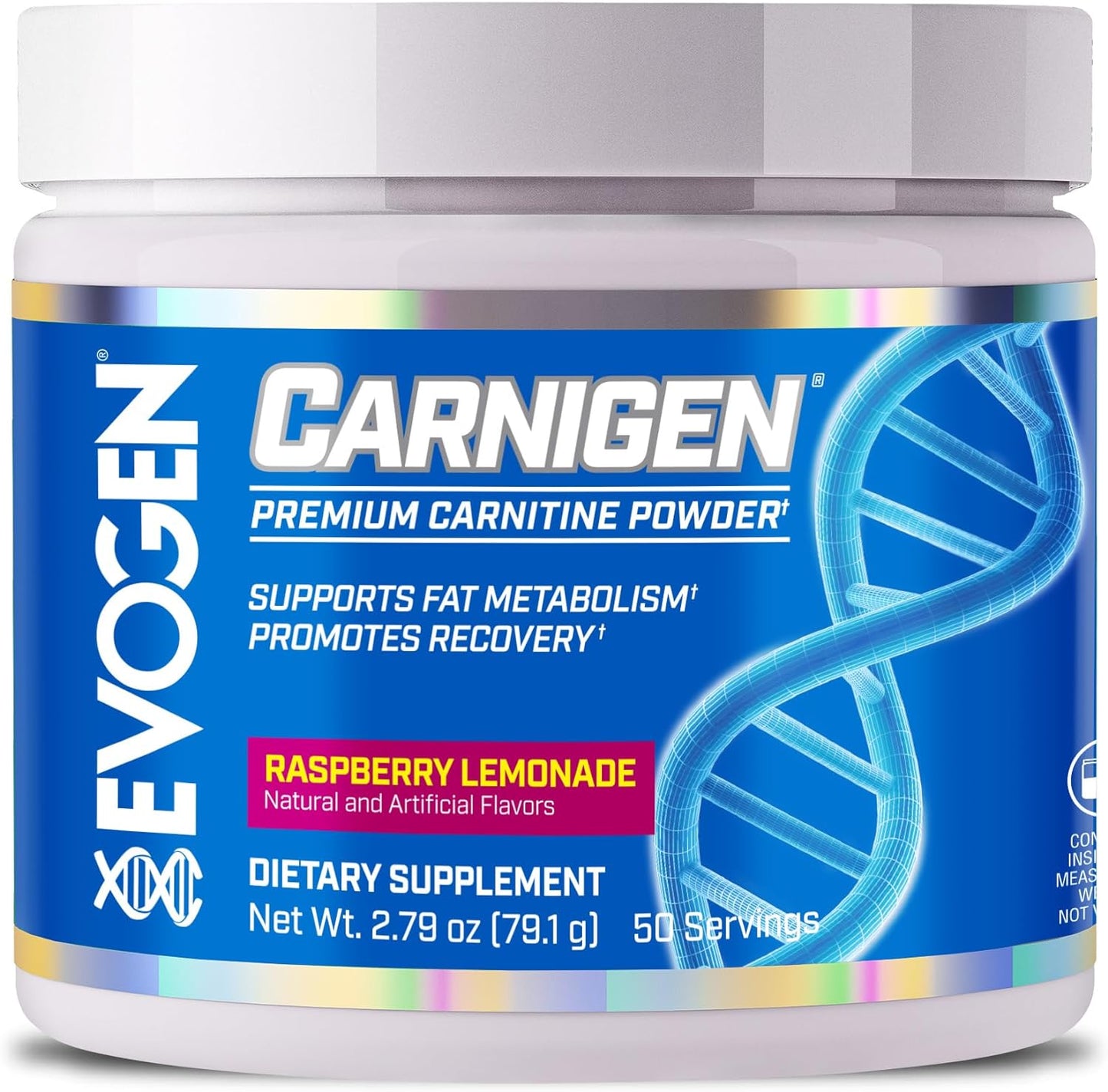 Evogen Carnigen Raspberry Lemonade Carnitine Fat Burning Powder