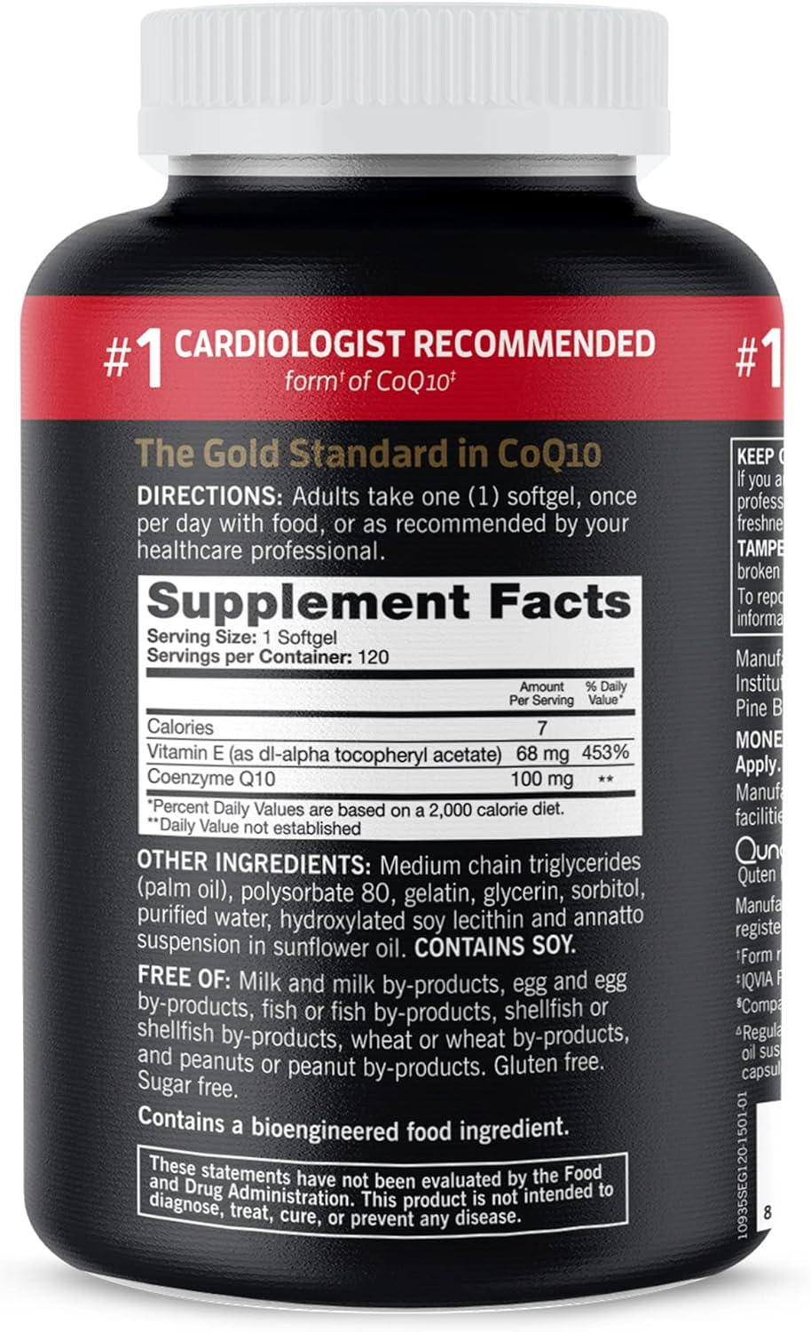 Qunol CoQ10 100mg Softgels, Qunol Ultra CoQ10 100mg, 3x Better Absorption, 120 count