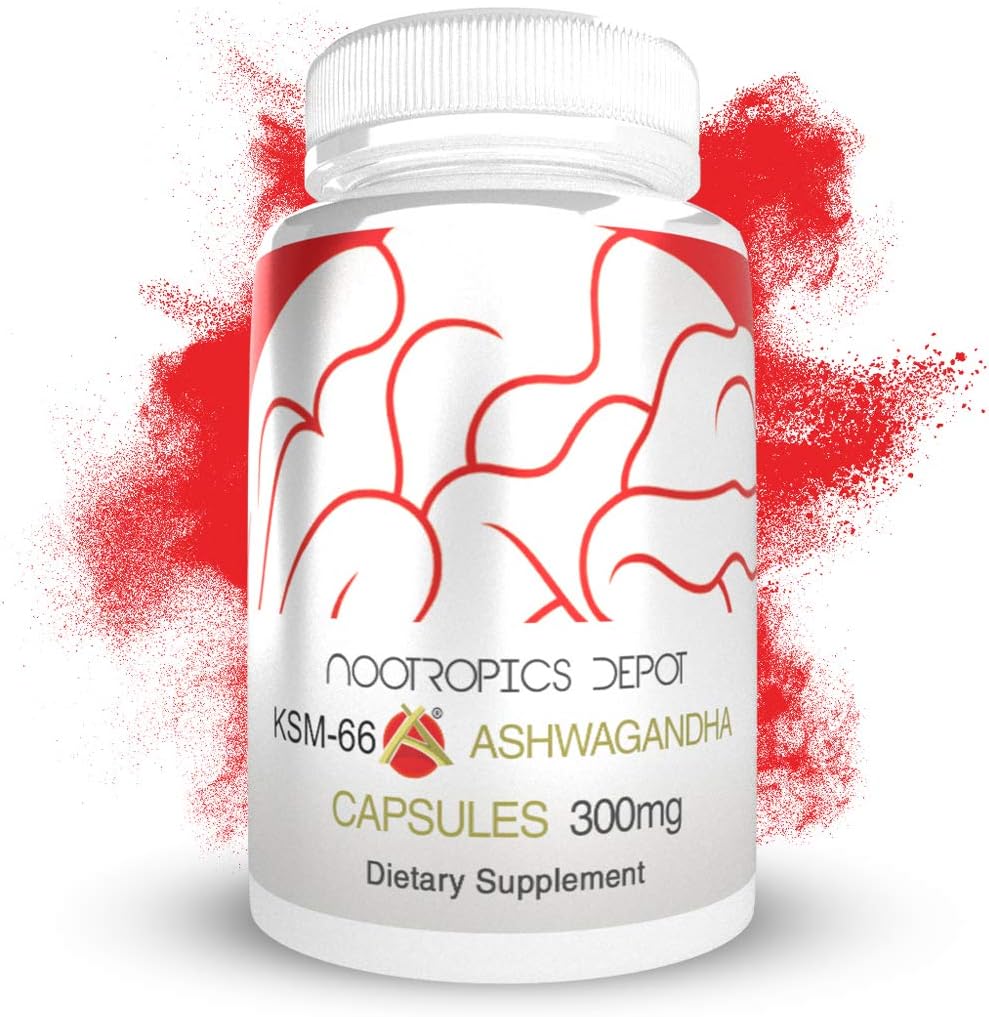 Nootropics Depot KSM-66 Ashwagandha  180 Capsules