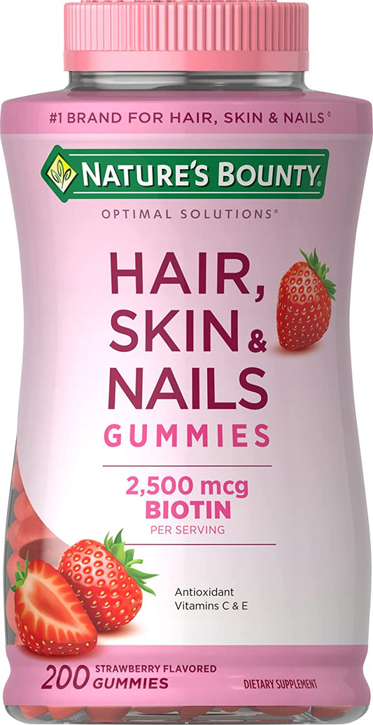 Natures Bounty Hair Skin and Nails 200 Gummies