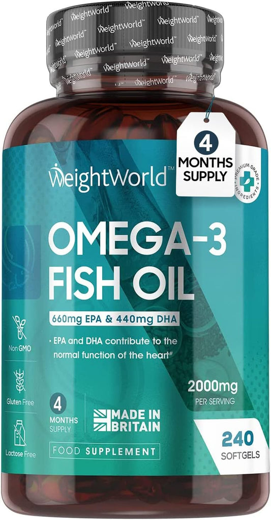 Omega 3 Fish Oil - 240 Capsules