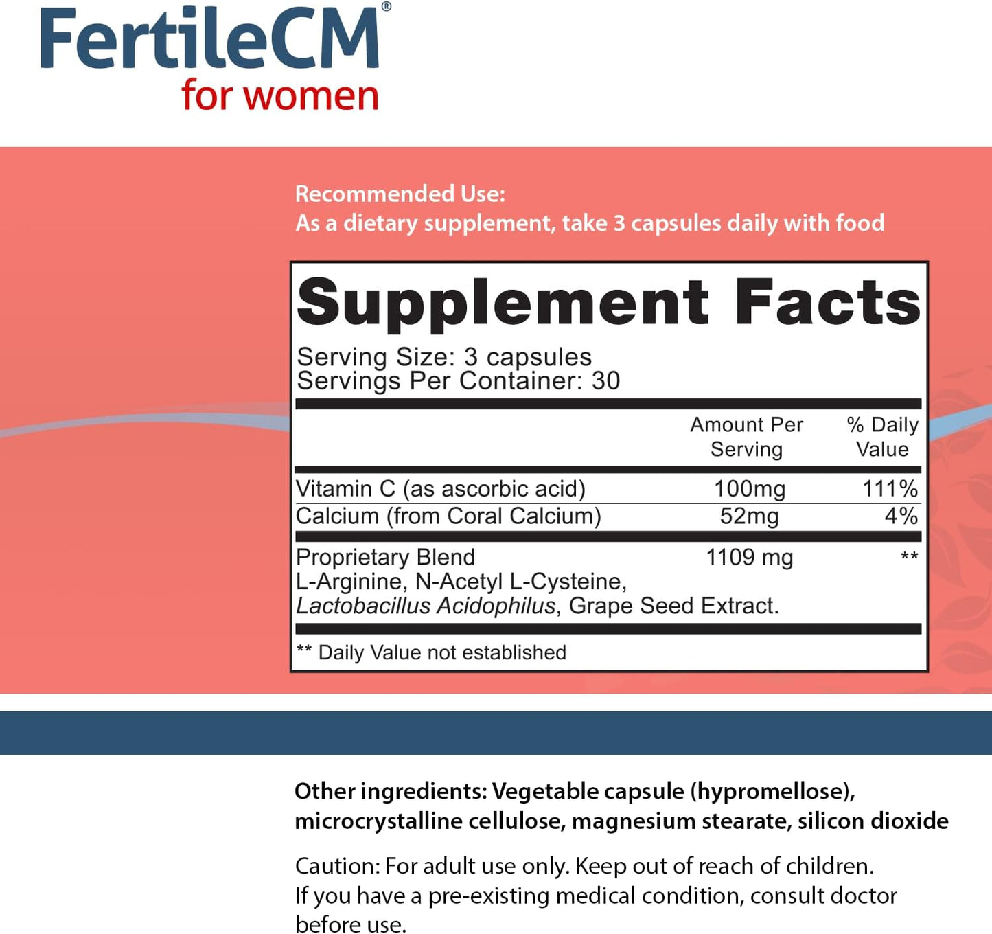 Fairhaven Health FertileCM Fertility Supplement For Women 90 Capsules