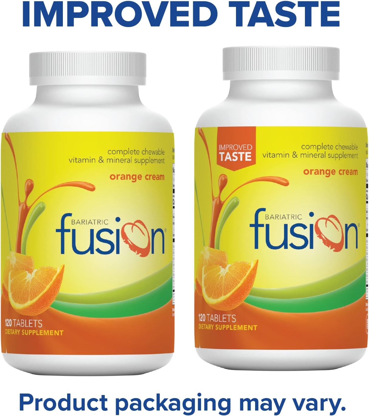 Bariatric Fusion Orange Cream Flavored Complete Chewable -  120 Tablets