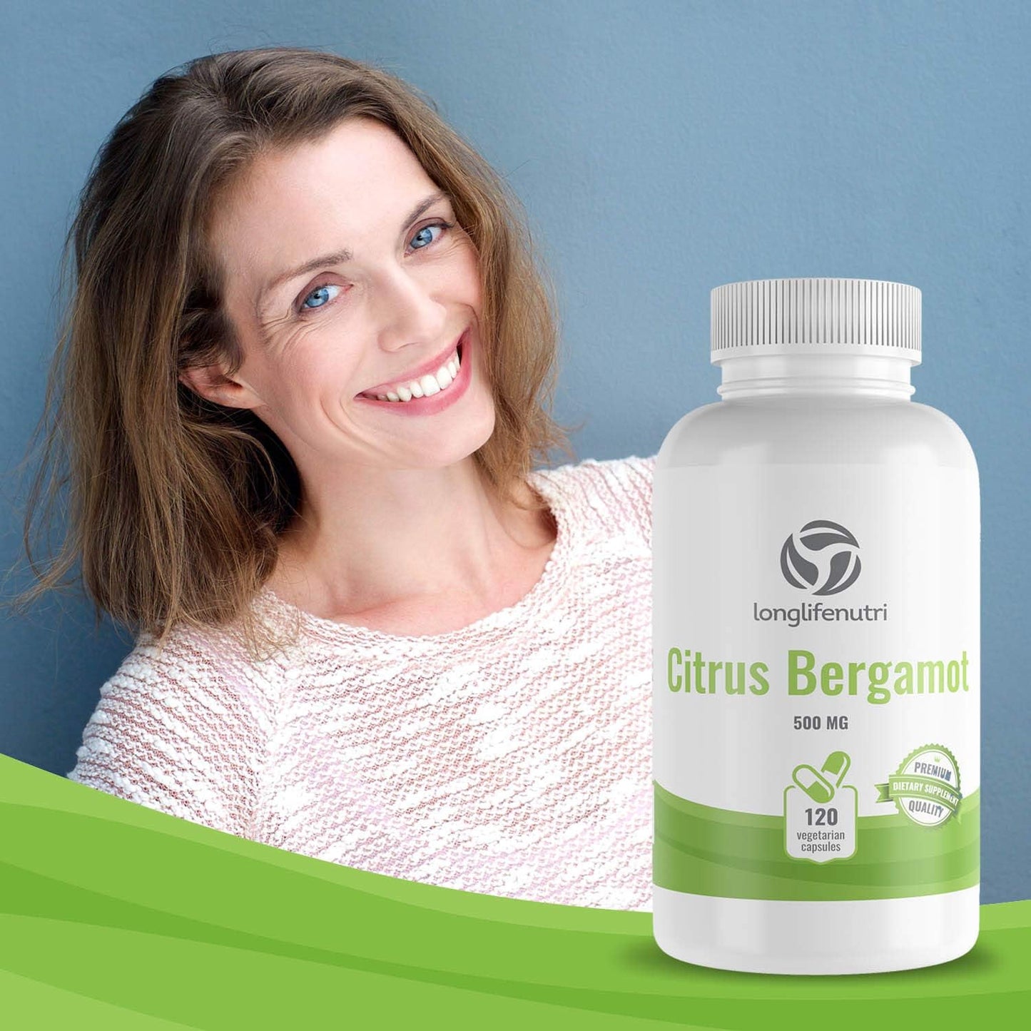 LongLifeNutri Citrus Bergamot Extract  120 Capsules