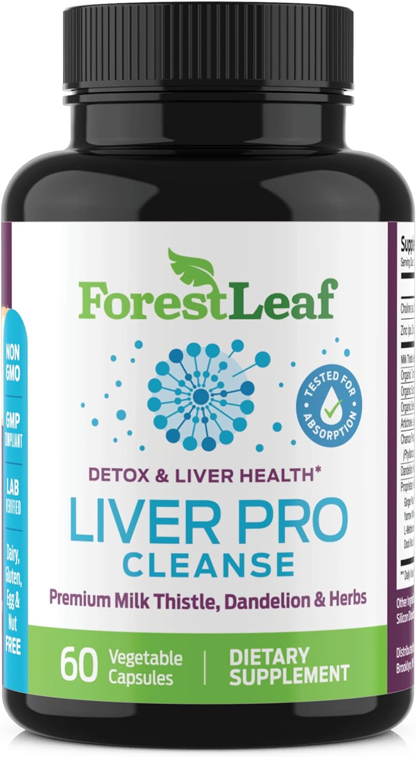 ForestLeaf Liver Detox Cleanse - Liver Cleanse Detox & Repair  - 60 count