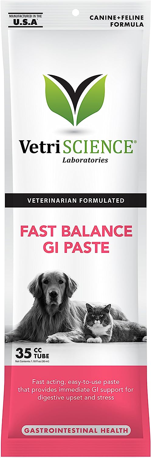 VetriScience Fast Balance GI Paste for Dogs and Cats, 35cc - Gastro Intestinal Support