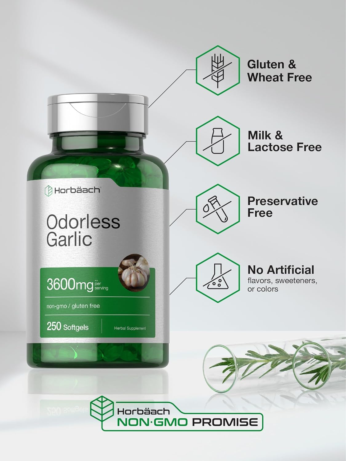 Odorless Garlic Softgels 250 Count